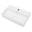 21"x12"Ceramic Rectangular Wall Mount Bathroom Sink with Single Faucet Hole