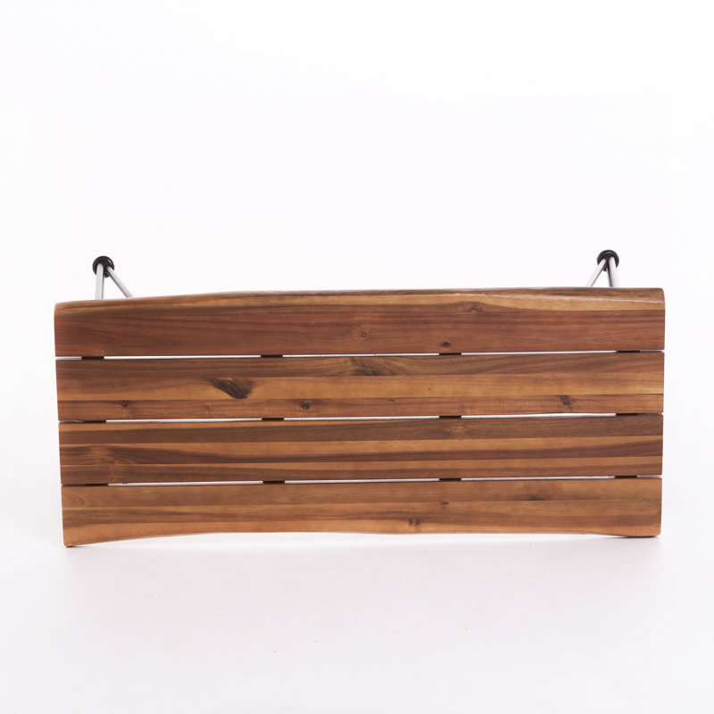 Table basse de style rustique en bois et fer 18 po x 43 po 18 po, aspect industriel avec pieds en métal