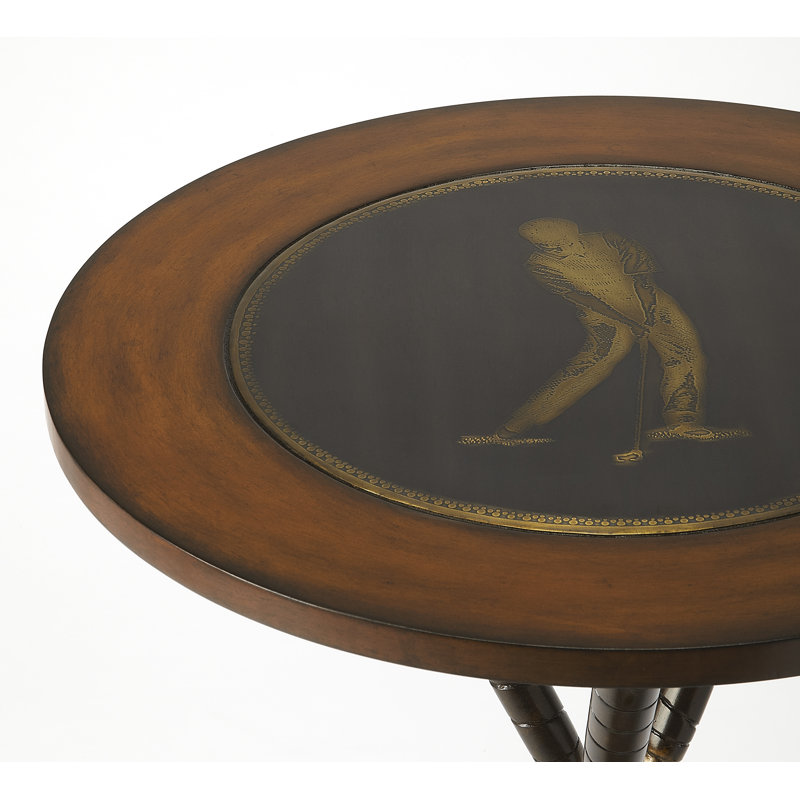 Nineteenth Hole Round Golf 20"W Side Table