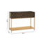 115cm Solid Wood Top Console Table