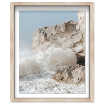 Tidal Impact II Shadowbox Nautical & Beach Print by Oliver Gal, Black Frame, 16 x 20