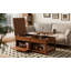 Table basse à plateau relevable avec compartiment caché, tablette ouverte et bureau réglable-134286874