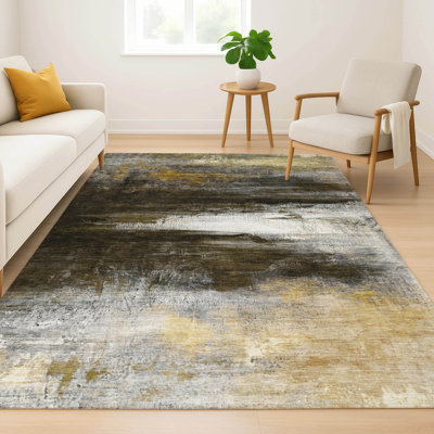 Premium Machine Washable Mayfield Abstract Rug