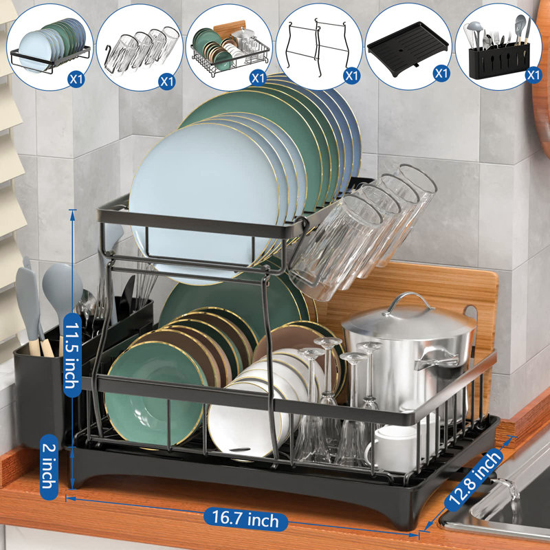 Usry Adjustable Stainless Steel Dish Rack