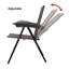 Ensemble de chaises de patio pliées en métal (ensemble de 4)
