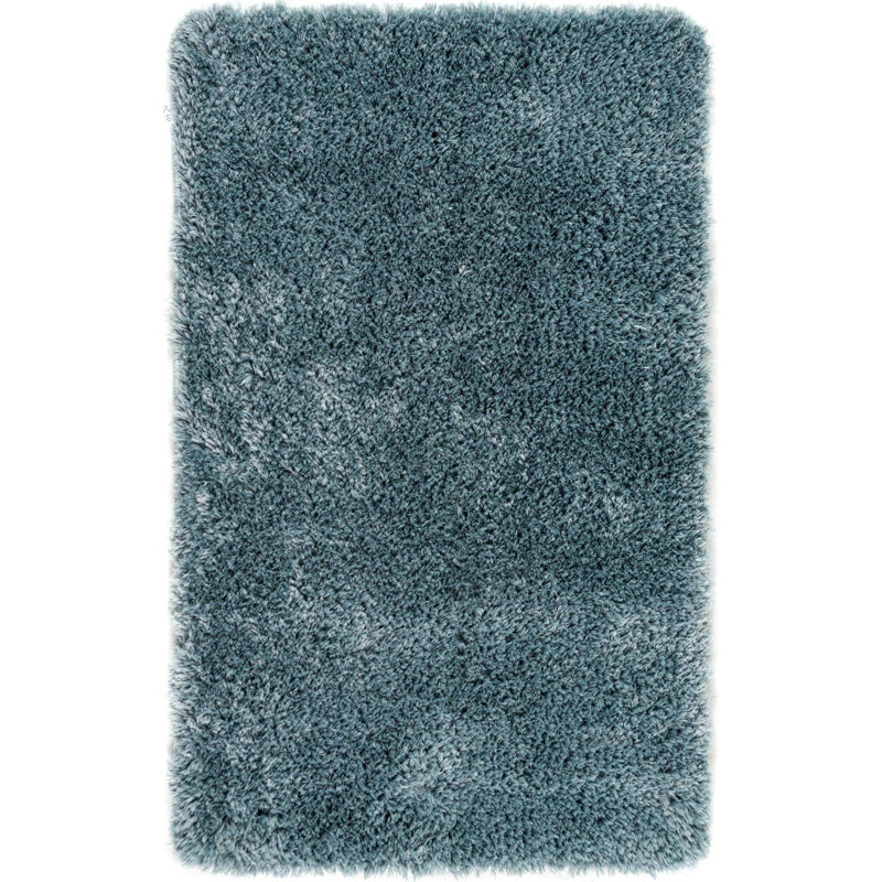 Tapis de bain Ebern Designs, Bleu cendré