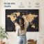 Carte du monde personnalisée en forme de punaise Adventure Awaits III-57405461-57963896
