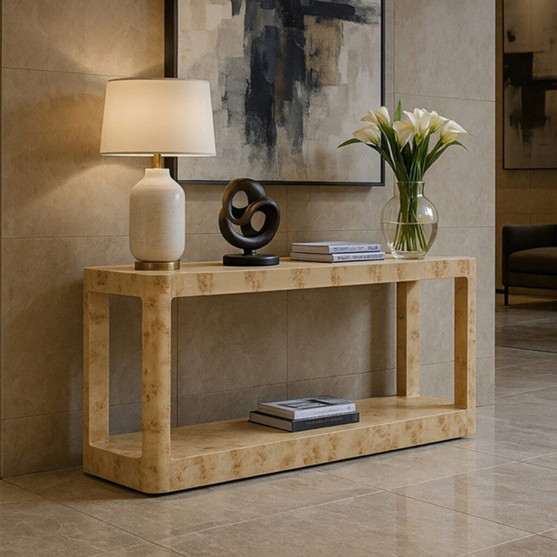 Console en bois massif de style français, H 29,9 po x l 70,8 po x P 15,7 po
