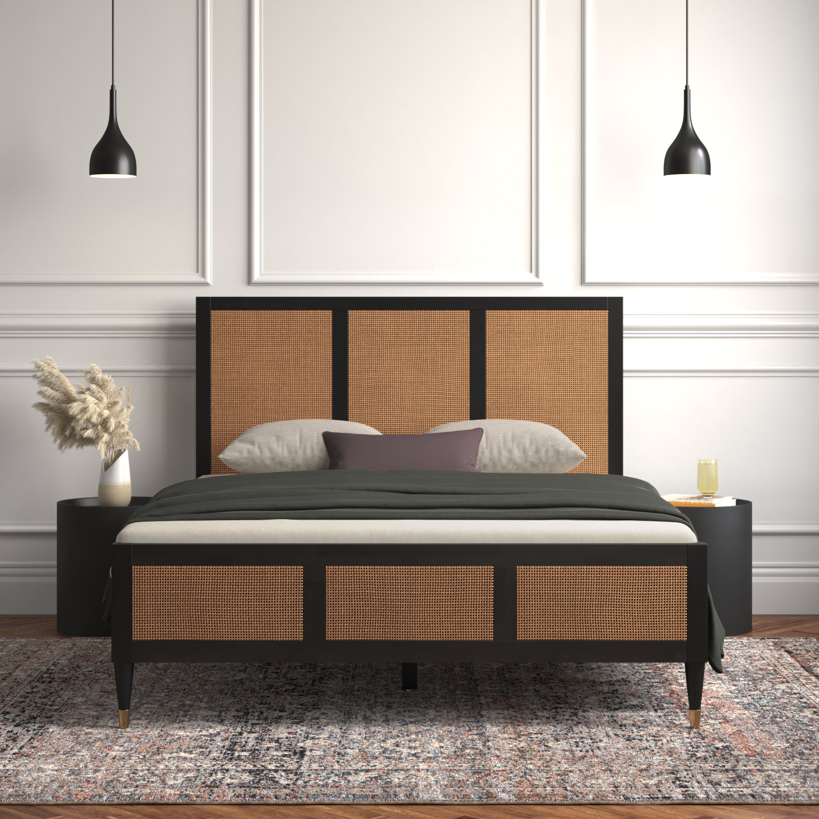 Chrystopher Cane Bed, Queen