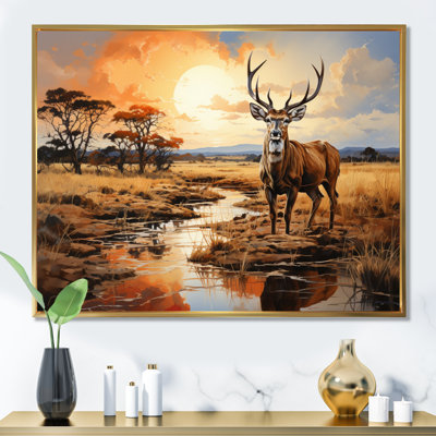Grand koudou antilope III sur toile
