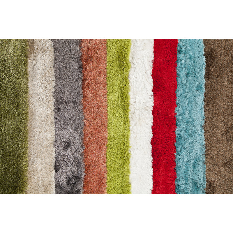 Naya Hand Loomed Area Rug in Red, Rectangle 7'9" x 10'6"