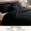 Ensemble d'édredon 2 en 1 avec literie amovible Bed-in-a-bag, ensemble de literie toutes saisons (ensemble de 6)-120798833-120798836