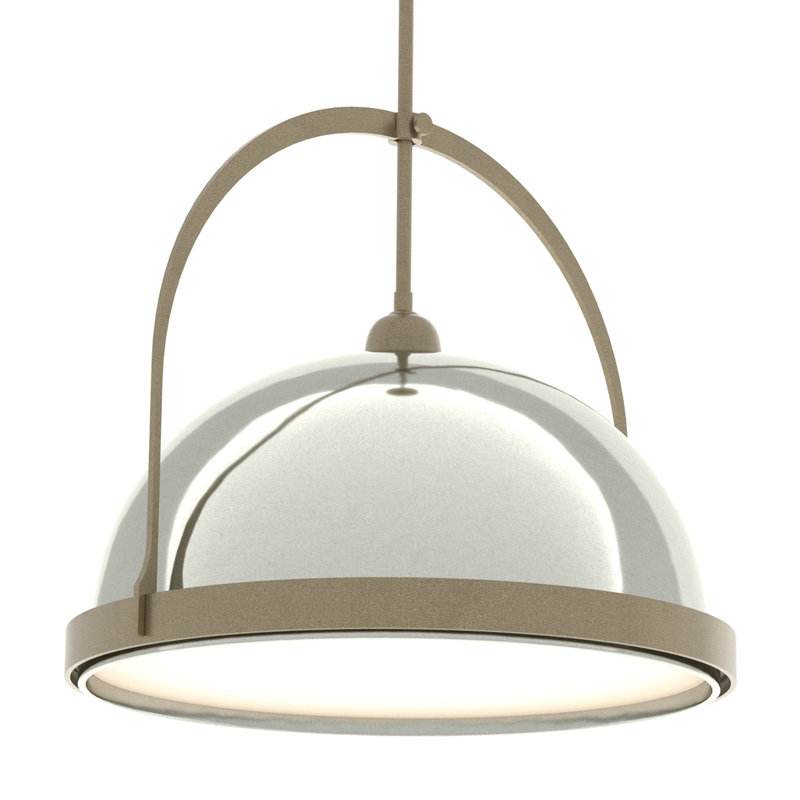 Atlas 1 - Light Single Dome Pendant, Soft Gold, 22.3" - 67.3", Sterling