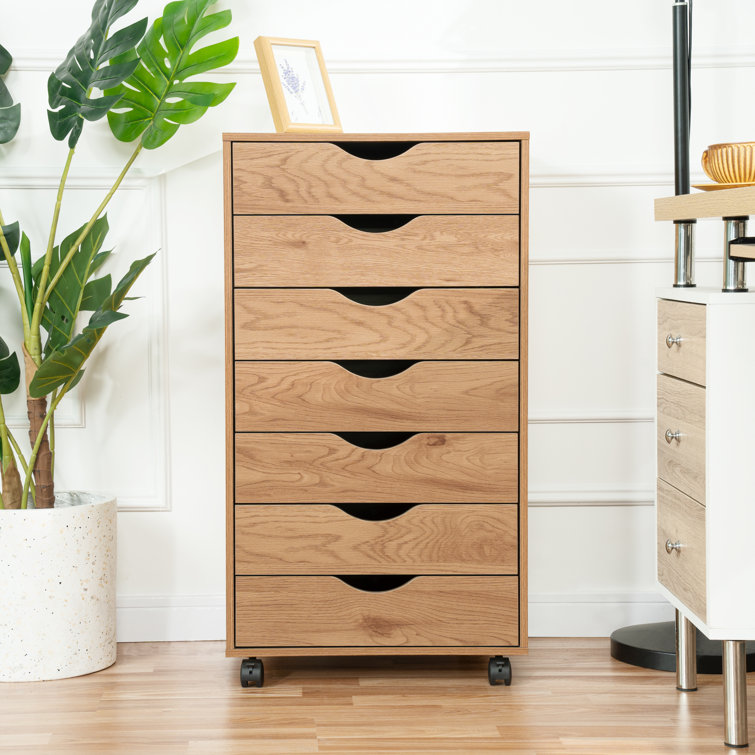 Garysburg 9 Drawer Chest, Wood Storage Dresser Cabinet, Large Craft Storage Organizer Latitude Run Color: Gray