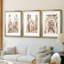Blush Architecture Study I - Impression personnalisée de qualité supérieure avec cadre mat - 3 pièces-473254506-473254501