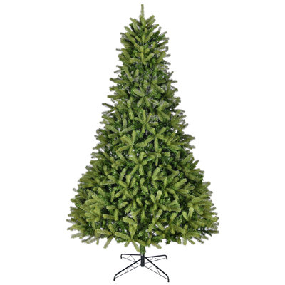 9Ft Artificial Christmas Tree With 2576 PE&PVC Mixed Branch Tips, Unlit Hinged Premium Spruce For Easy Assembly And Holiday Decoration