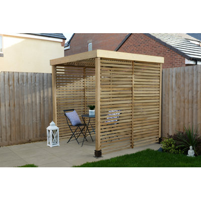 2.04m x 1.97m Solid Wood Pergola