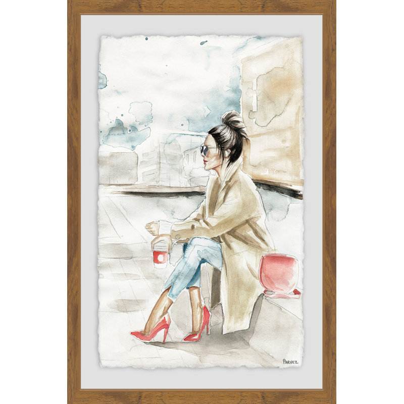 Printed Pink Heels par Parvez Taj - reproduction de cadre photo, H 12 po x l 8 po x P 1,5 po