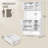 Kitchen Pantry Cabinet with Charging Station, Adjustable Shelves and Rolling Drawers