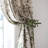 Artisan Green Iron Leaf Curtain Tiebacks
