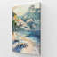 «Positano Beachfront Idylle», grande impression sur toile-2134375117