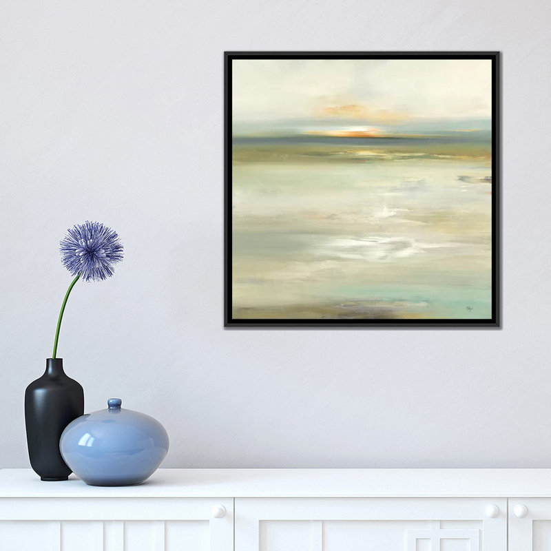 «Mute Scape V» par Lisa Ridgers, impression sur toile, H 18 po x l 18 po x P 1,5 po, Toile avec cadre flottant noir