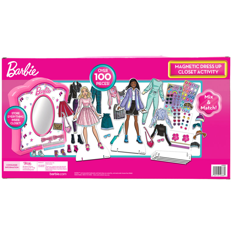Barbie: activité de garde-robe magnétique