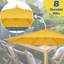 Parasol de marché 9 pi avec 8 nervures et manivelle, imperméable, résistant à la décoloration-129591139