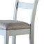 Ensemble de chaises à dossier en échelle deux tons gris et gris perle (ensemble de 2)