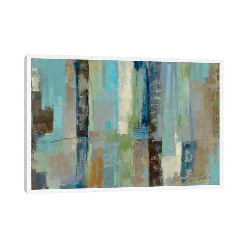 Skylights 1 Piece Painting on Canvas, 101.6 cm H x 66.04 cm W, White Floater Framed