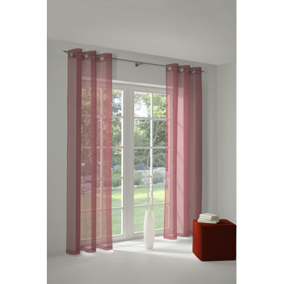 Peck Eyelet Room Darkening Single Curtain