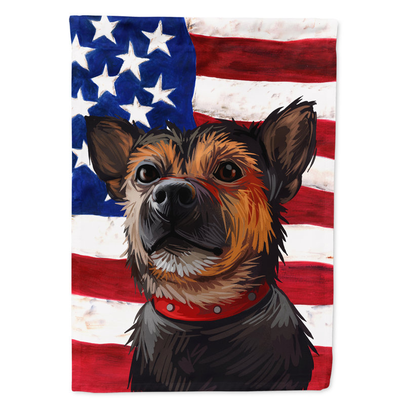 Polyester à 2 côtés 15 x 11 po drapeau de jardin, Murcian Ratter