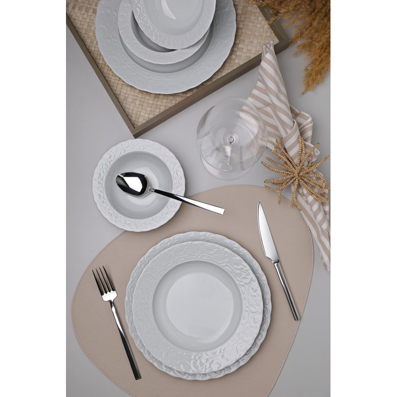 Rathore Piece Porcelain China Dinnerware Set - Service for 6