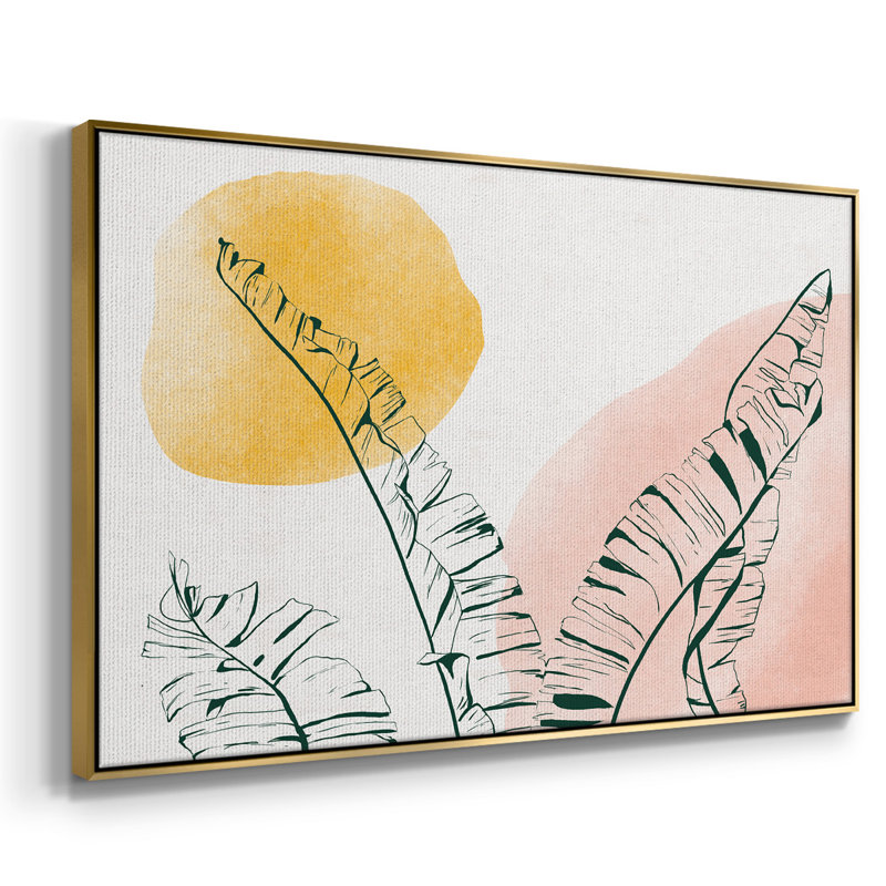 «Summer Warmth II», reproduction sur toile encadrée, H 25 po x l 37 po x P 2 po, Or