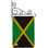 En toile jute 2 côtés de la jamaïque 2 côtés 19 x 13 po drapeau de jardin