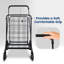 Chariot utilitaire pliable - Panier compact et portable avec prise confortable