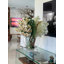 Moon Vase With Yellow Cymbidiums And White Vandas-1944920468
