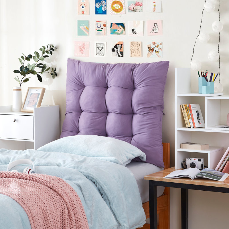 Rainha - Coussin de dossier capitonné Puffy, Mauve