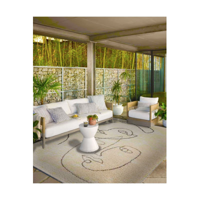 Tapis lavable à motif de face