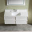 Armoire murale de salle de bain flottante de style médiéval avec évier 48 po