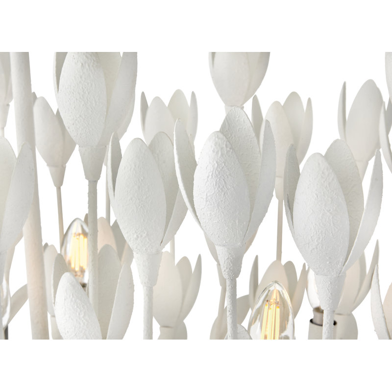 Hinkley Flora Linear Chandelier, Textured Plaster