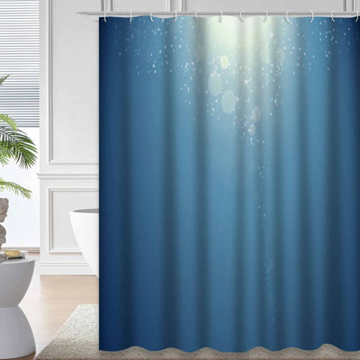 Rideau de douche imperméable à l'eau avec 12 crochets Sunbeam