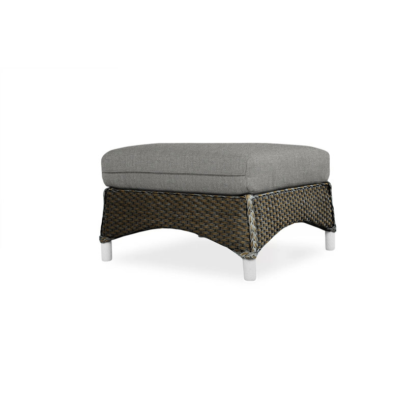 Mandalay Outdoor Ottoman, Demo Mist, Mink