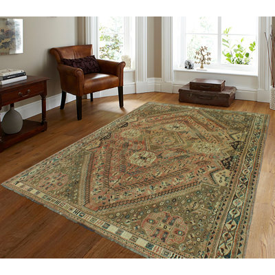 Tapis rouille semi-antique