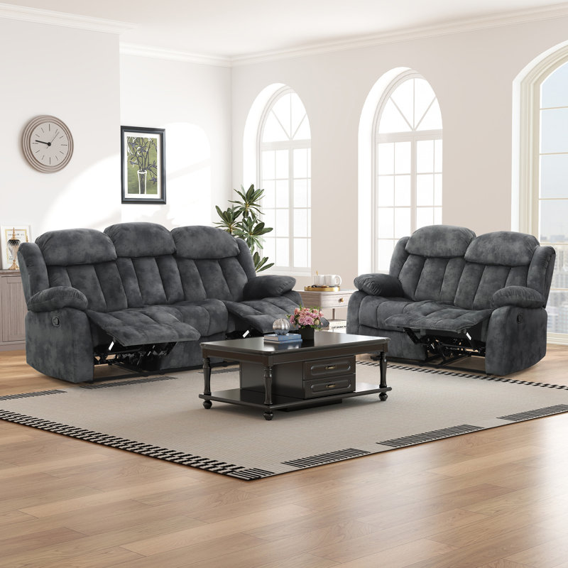 Ireneo 2 - Piece Living Room Set, Dark Gray