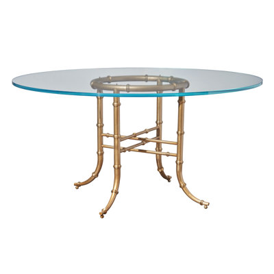 Trouvé Round Glass Dining Table