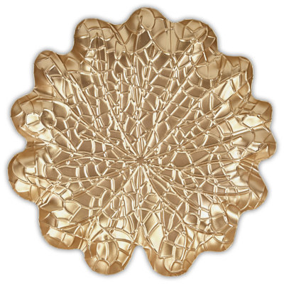 Delphine Golden Metal Lilypad Catchall Tray