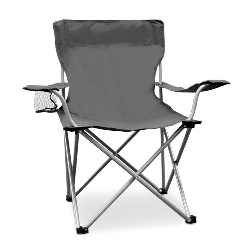 Folding Tailgate Camping Quad Chair, Gray