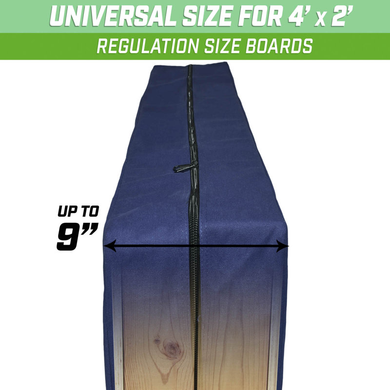 Étui de transport pour planches cornhole 4 pi x 2 pi, Bleu marine