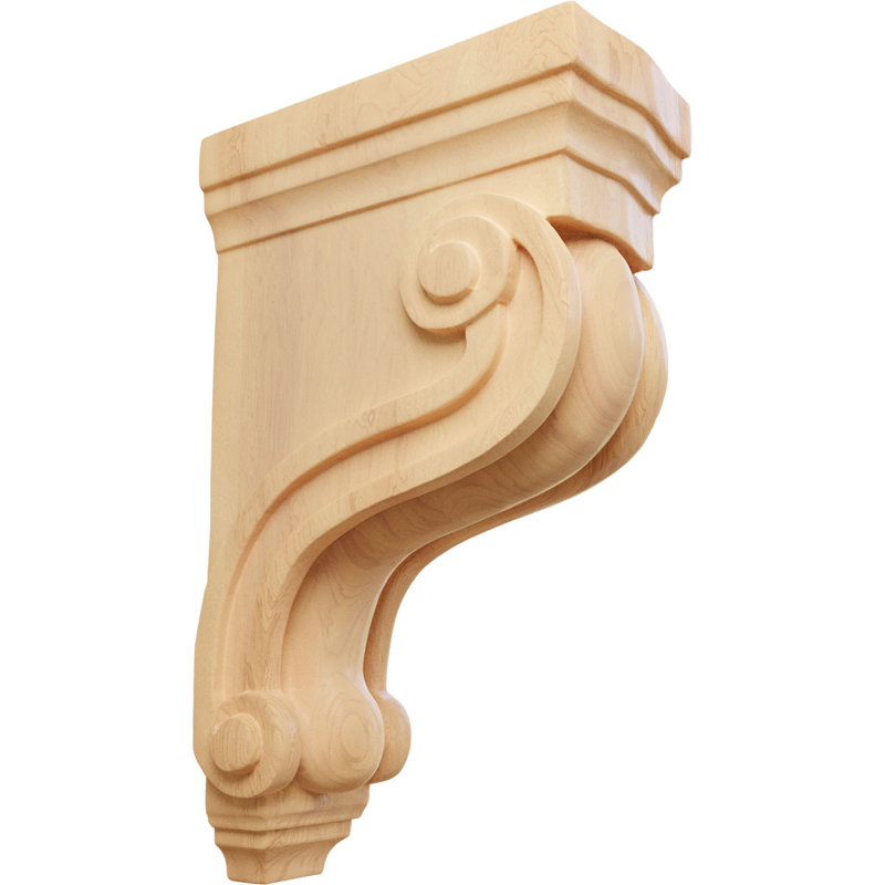 Boston Corbel, Chêne, H 10,5 po x l 3,38 po x P 6,5 po